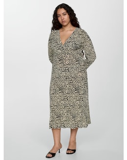Mango Colombia V-Neck Dress