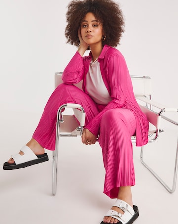 Plisse Button Down Shirt