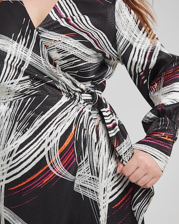 Joanna Hope Jacquard Wrap Dress