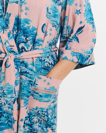 Figleaves Printed Viscose Maxi Dressing Gown