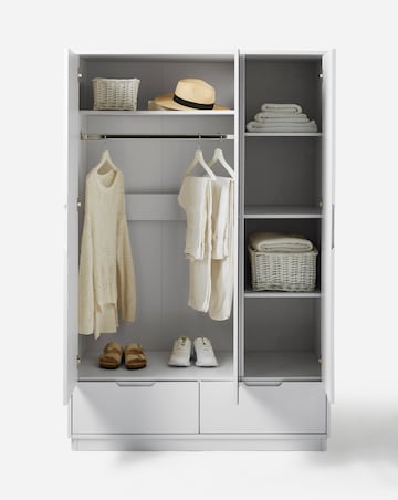 Ellia 3 Door Wardrobe with Mirror