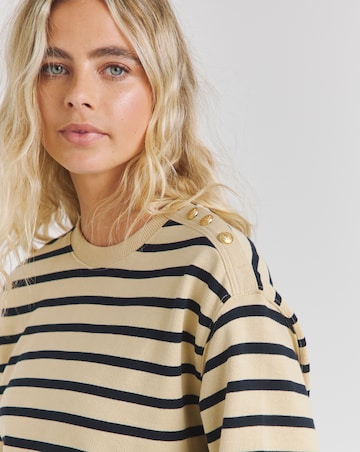 Tommy Hilfiger Gold Button Polo Sweatshirt