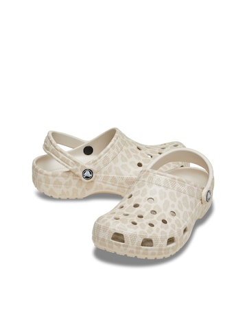 Crocs Almond Tint/Leopard Classic Animal Clog - Standard Fit