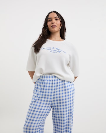 Pretty Secrets Raglan Sleeve Gingham Lounge Set