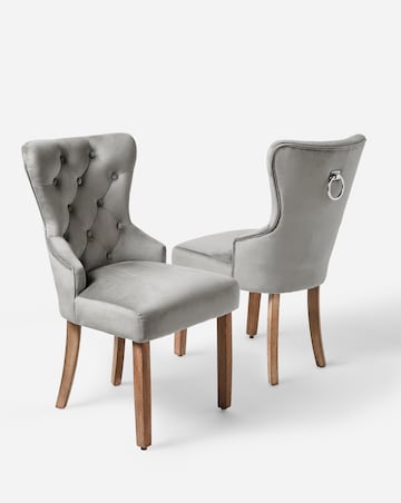 Mabel Button Back Pair of Dining Chairs