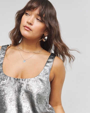 Silver Scoop Cami