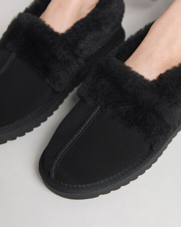 Alora Suede Warm Lined Full Back Slipper Extra Wide EEE Fit