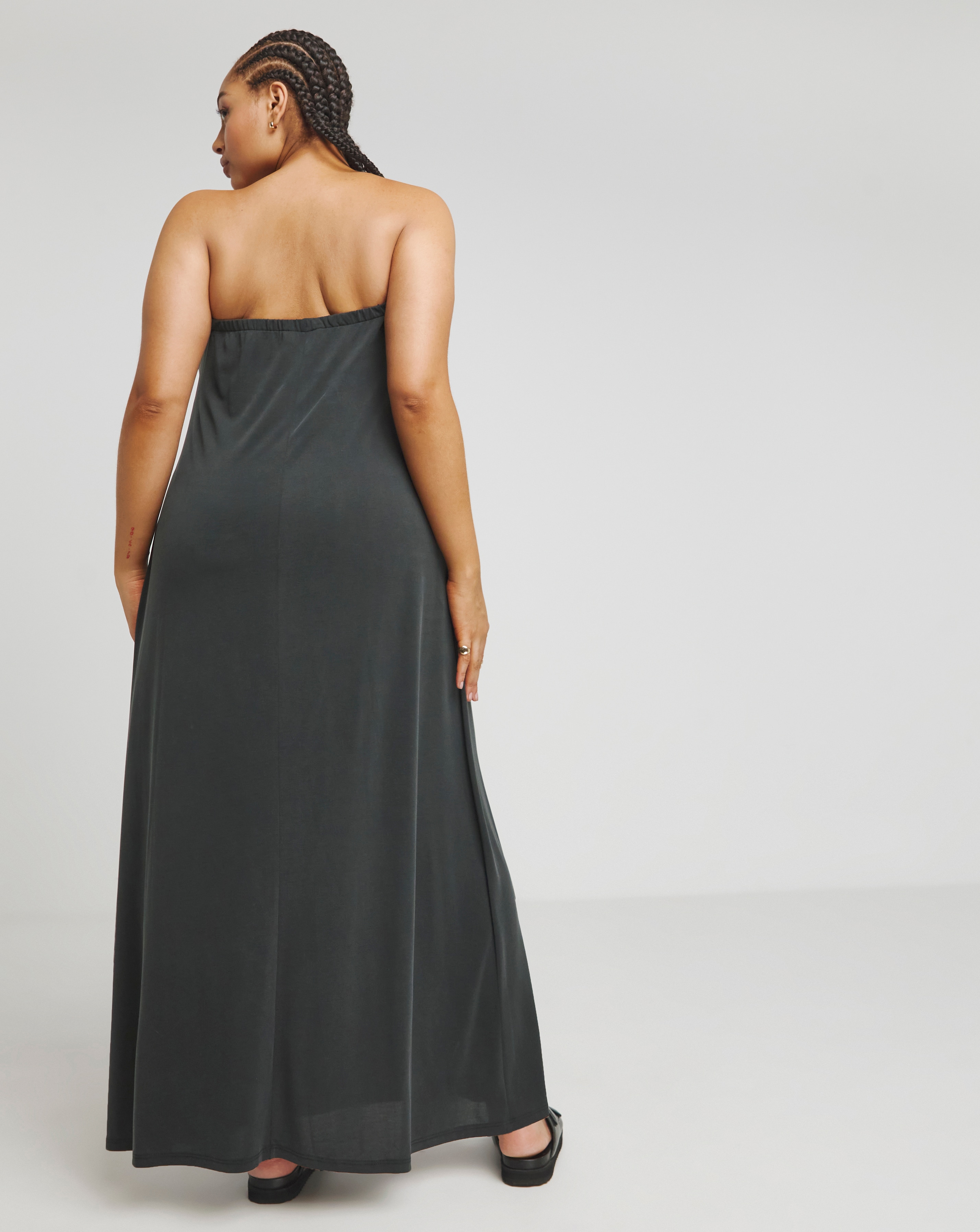Plus size bandeau maxi dress discount