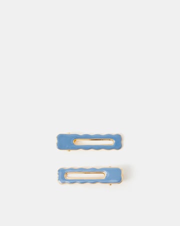 Accessorize 2-Pack Wiggly Enamel Salon Hair Clips