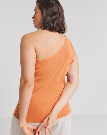 Auburn One Shoulder Rib Top