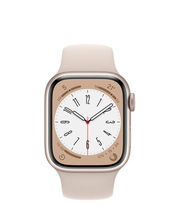Apple Watch Series 8 GPS 41mm Starlight Aluminium Case with Starlight Sport Band
