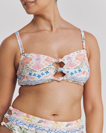 Shell Print Knot Detail Bikini Set