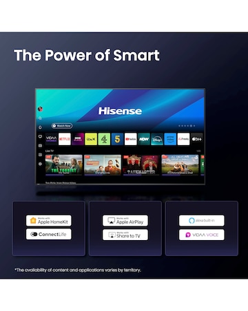 Hisense 65A6QTUK 65in 4K Ultra HD HDR LED Smart TV