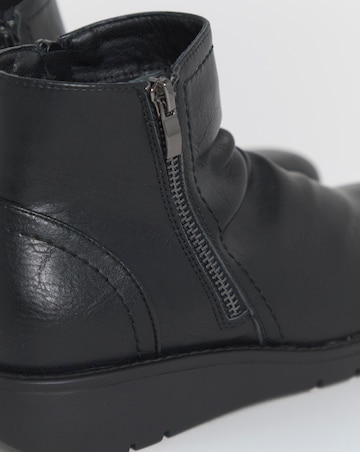 Anastasia Low Block Heel Ankle Boots - Extra Wide Fit (EEE)