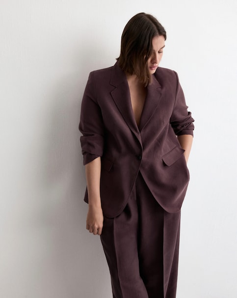 Mango Lyocell Suit Blazer