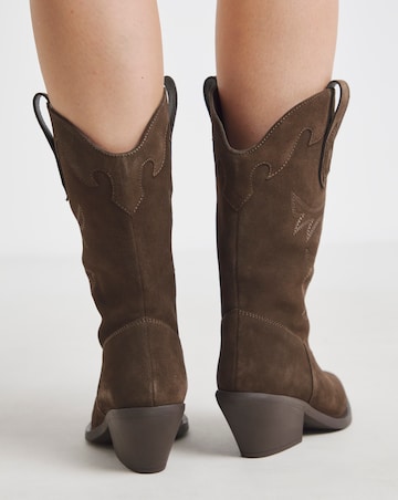 Hydra Embroidered Leather Western Boots Extra Wide EEE Fit Standard Calf