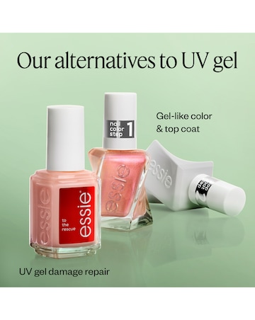 Gel by essie Frost Yourself Metallic Blush Pink Nail Polish, 13.5ml