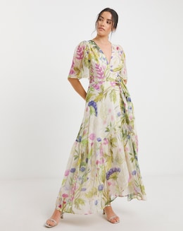 Hope &amp; Ivy Valentina Wrap Maxi Dress