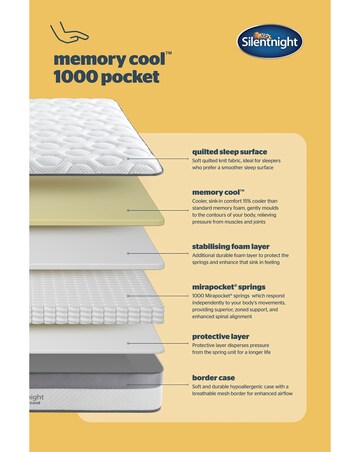 Silentnight Memory Cool 1000 Pocket Mattress