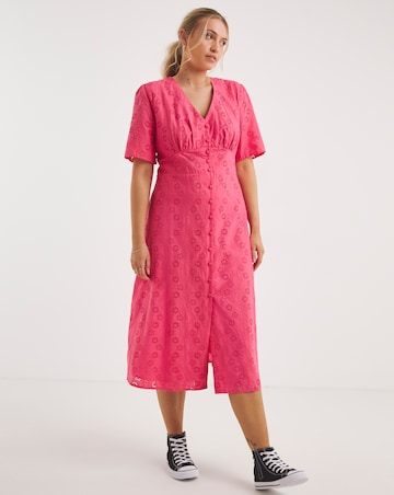 Nobody's Child Alexa Broderie Midi Dress