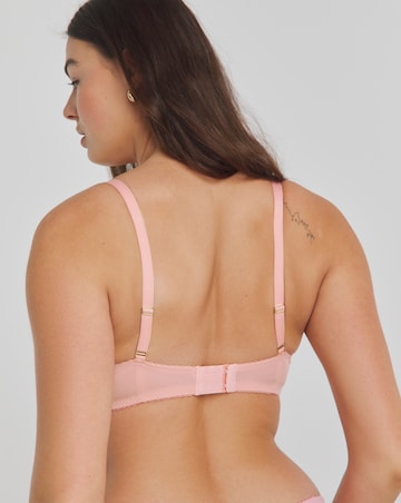 Simply Be Eliza Hearts & Lips Half Padded Balcony Bra Pink