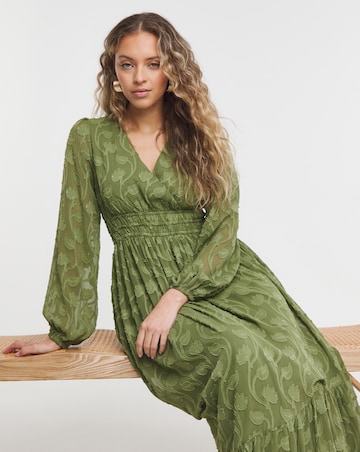 Lovedrobe Tie Back Maxi With Asymmetric Split Hem