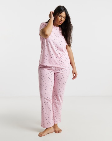 Pretty Secrets Back to Basics Pyjama Set Spot Print