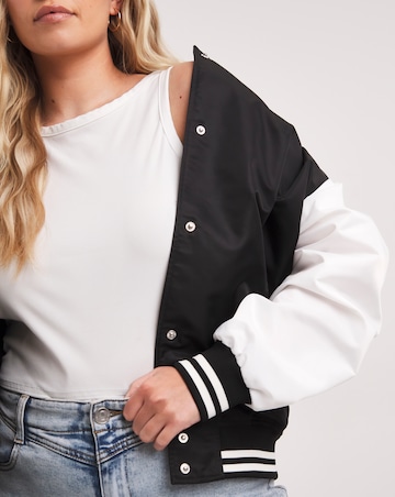 Black and White Varsity Jacket