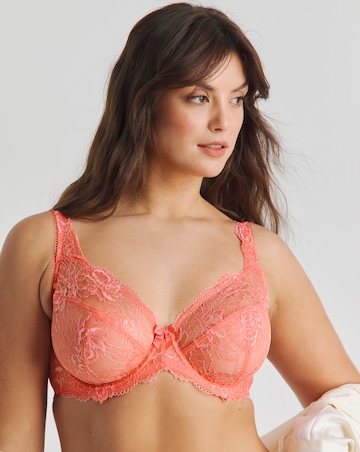 Pretty Secrets (2 Pack) Ella Lace Full Cup Wired Bras (C-H) Blue/Coral