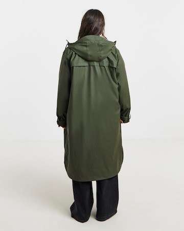 Khaki Rubberised 3 in 1 Parka Coat