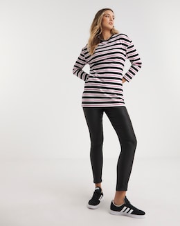 Long Sleeve Longline Oversized Tee