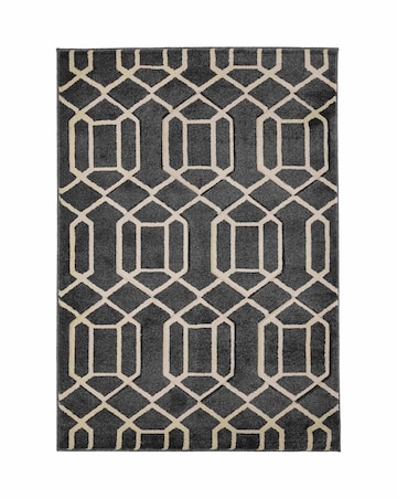 Newport Lattice Geometric Rug