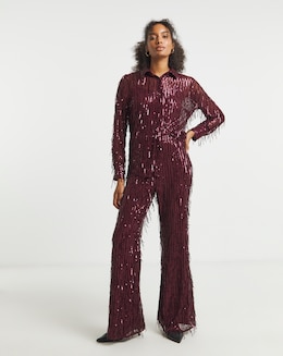 Joanna Hope Sequin Trousers