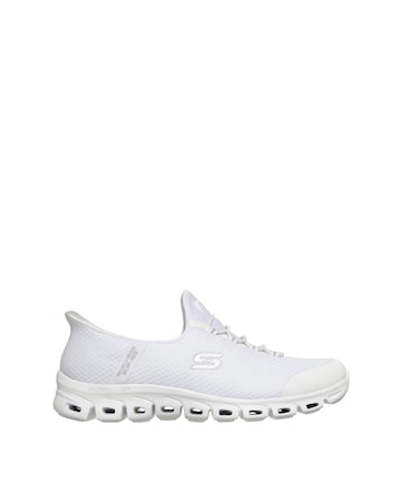 Skechers White Glide-Step Pursuit Slip In Trainers - Standard Fit (D)