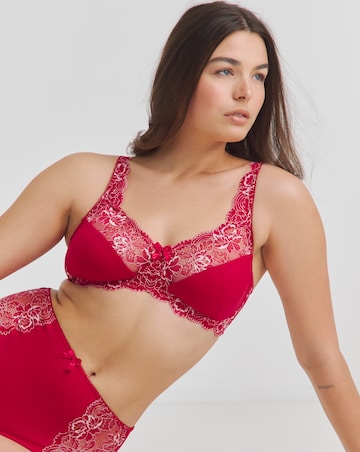 Pretty Secrets (2 Pack) Ella Lace Non Wired Full Cup Bras (C-F) Pink Multi