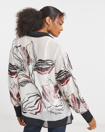 Joanna Hope Border Print Shirt