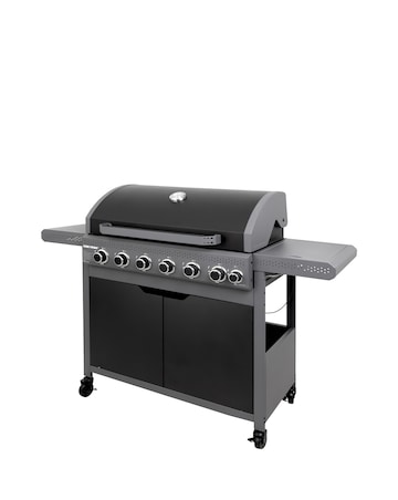 George Foreman 6+1 Burner Gas BBQ with Side Burner