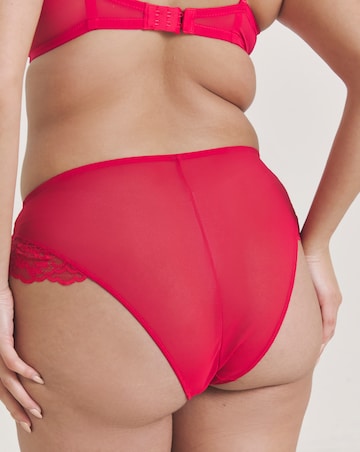 Ann Summers Sexy Lace Planet High Waist Brazilian Red