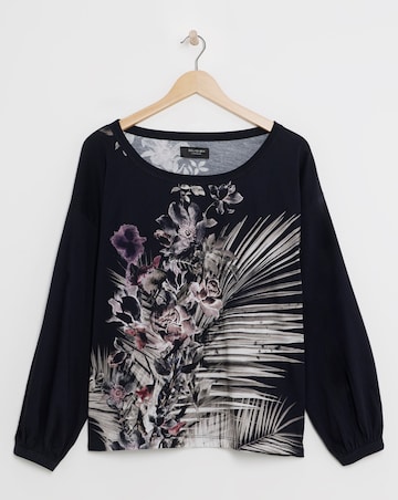 Religion Comet Long Sleeve Floral Top