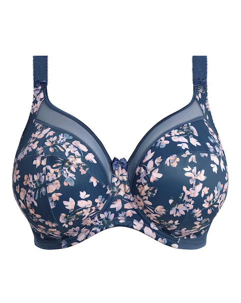 Goddess Kayla Full Cup Wired Bra Teal Blossom