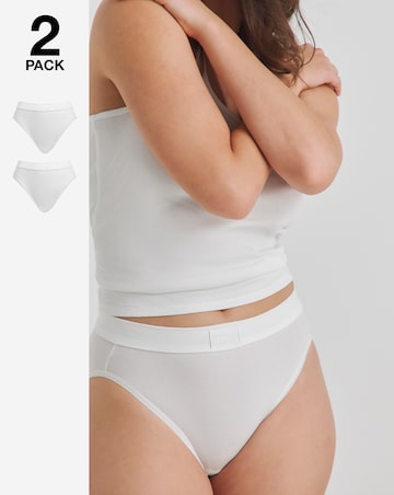 Sloggi (2 Pack) Cotton Double Comfort Tai Knickers White