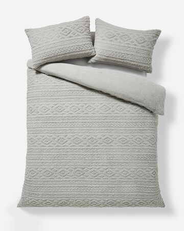 Pipin Cuddle Fleece Duvet Cover Set - Grey