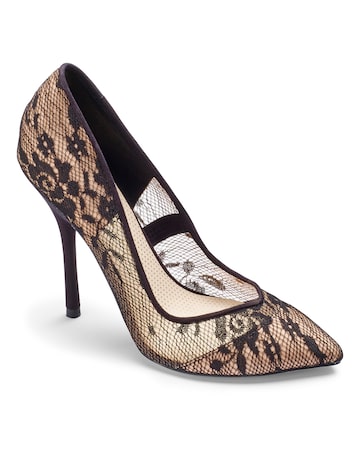 Paper Dolls Rose Lace Court Shoe D Fit