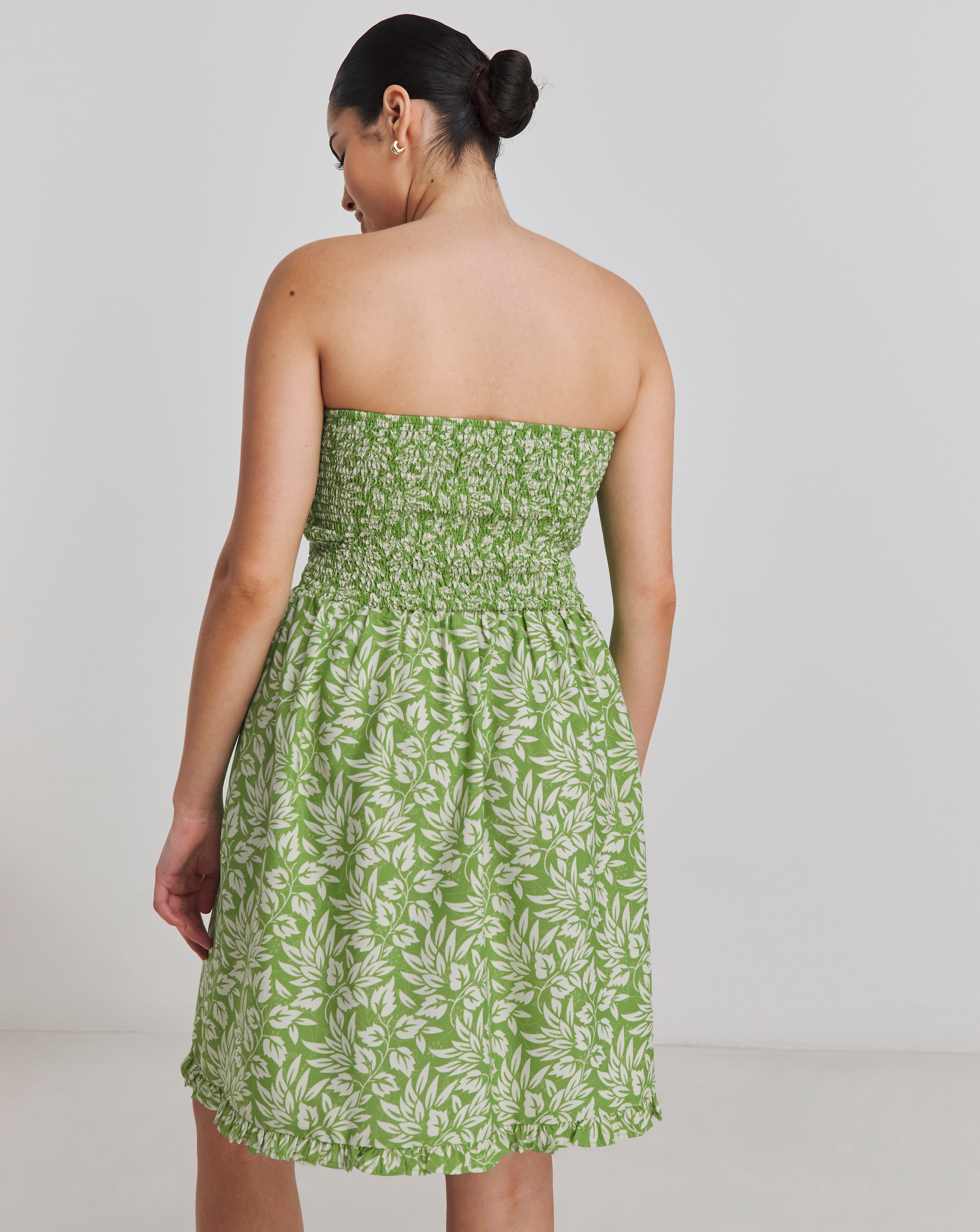 joe browns palm print dress Muave Bodycon Long Sleeve Maxi Dress | Dress main image 0
