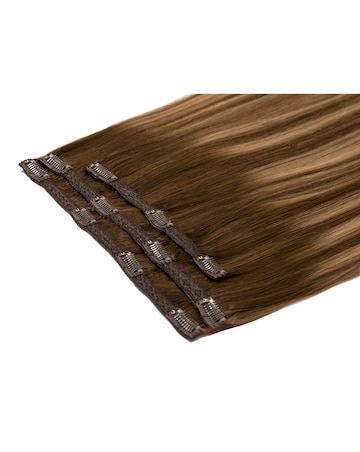 Beauty Works Deluxe Clip in 18inch Hair Extensions - Mocha Melt