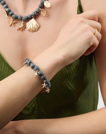 Accessorize Ocean Charm Bead Bracelet