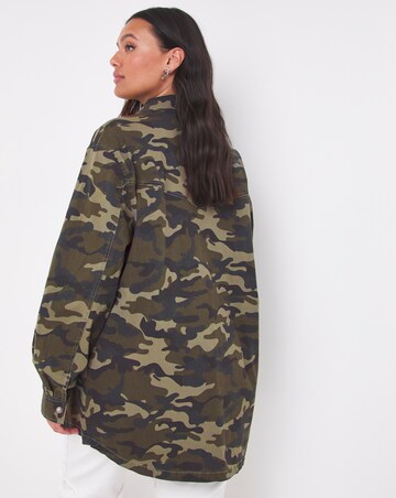 Khaki Camo Utility Shacket