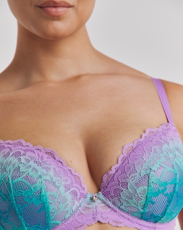 Ann Summers Sexy Lace Planet Plunge Bra Lilac Ombre
