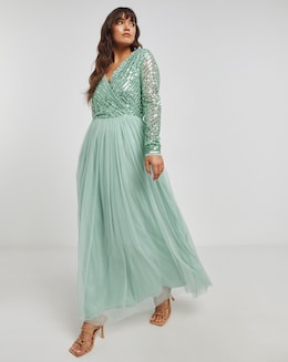 Maya Curve Lace Midi Dress