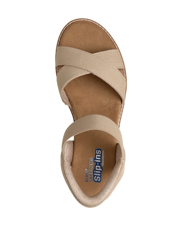 Skechers Bobs Desert Kiss Golden Lily Natural Sandals - Standard Fit (D)
